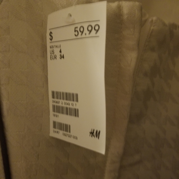 H&M white houndstooth dress BNWT - Picture 5 of 5
